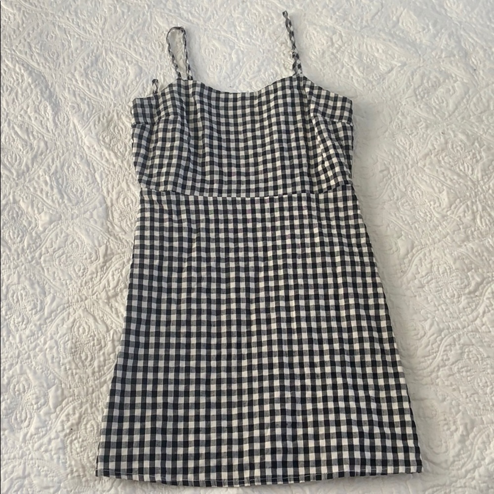 Gingham mini dress